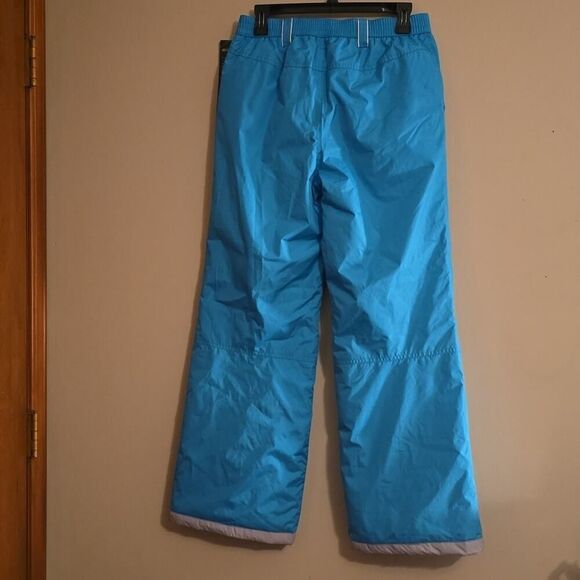 New Zeroxposur Kids XL Size 16 Teal Snow Ski Sledding Pant Pockets Snow Gator - Picture 3 of 7